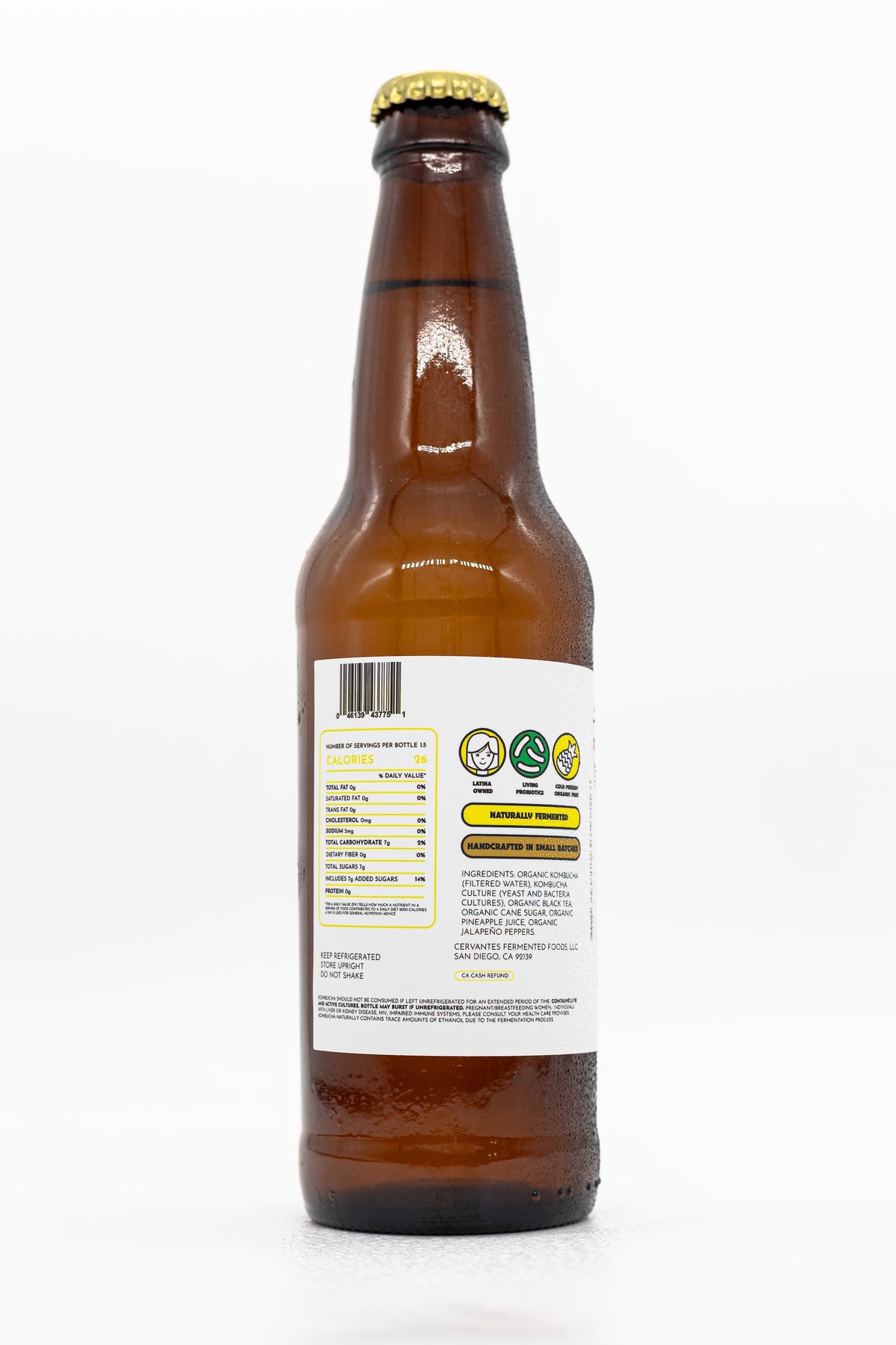 Piña-Jalapeño Kombucha